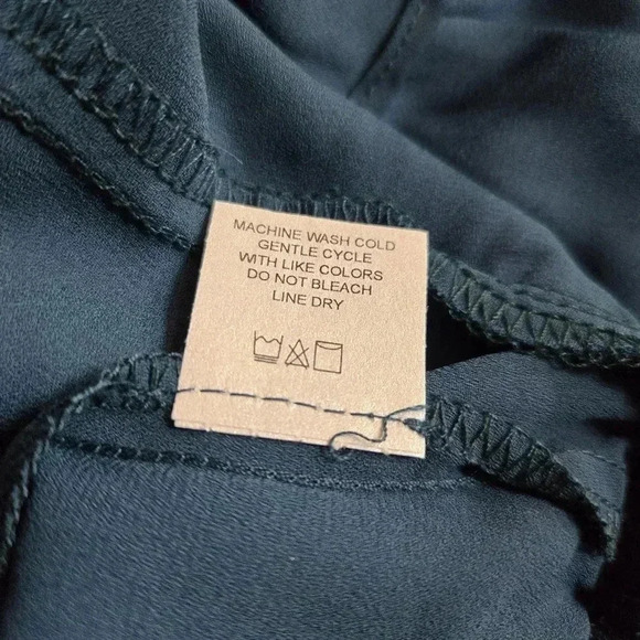 Krisa Halter Asymmetrical Ruffle mini dress Sz XS NWT Green y2k - Picture 8 of 11